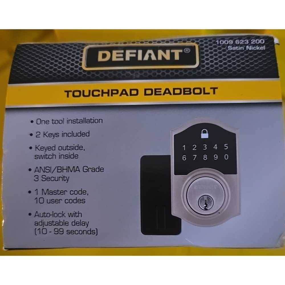 Defiant touchpad deadbolt - Picture 6 of 7
